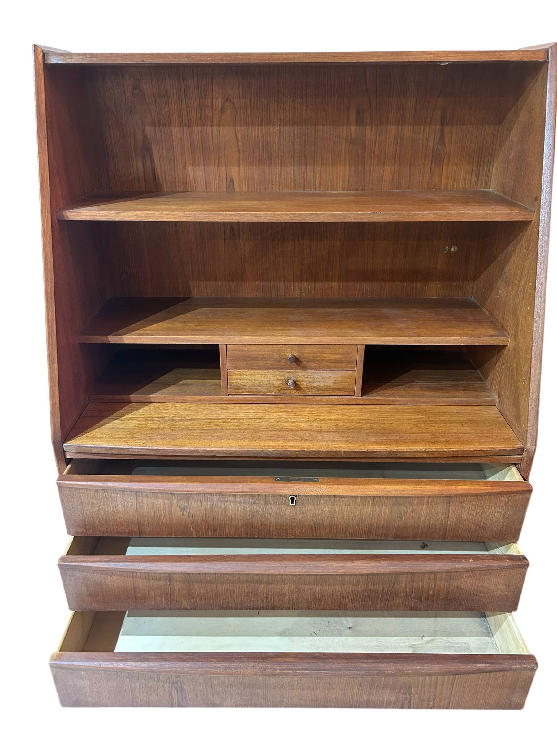 Scandinavian teak secretary from the 1960s.