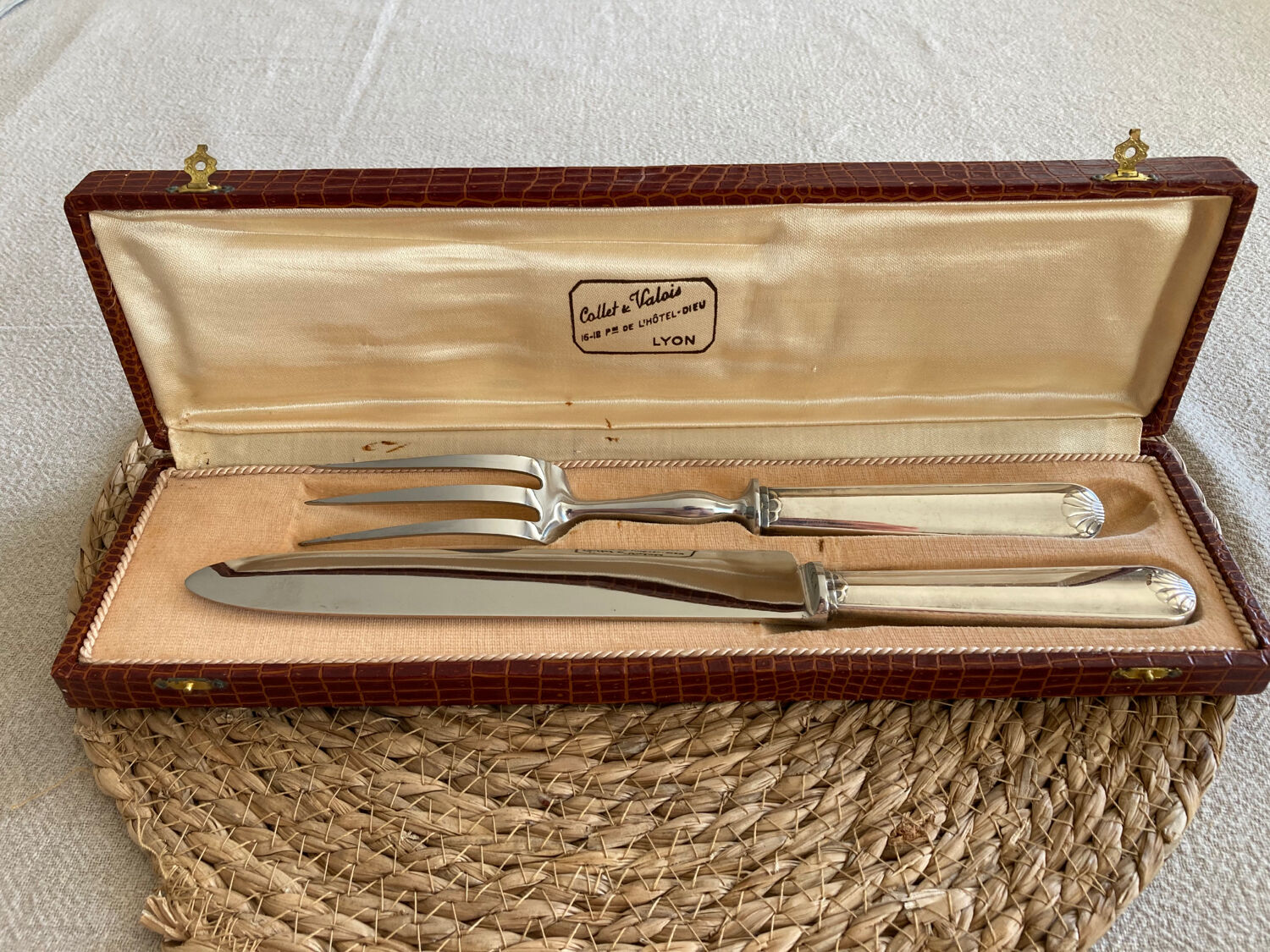 Silver and stainless cutlery service Collet & Valois