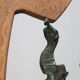 Contemporary Stone & Metal Sculpture with Bronze Figures