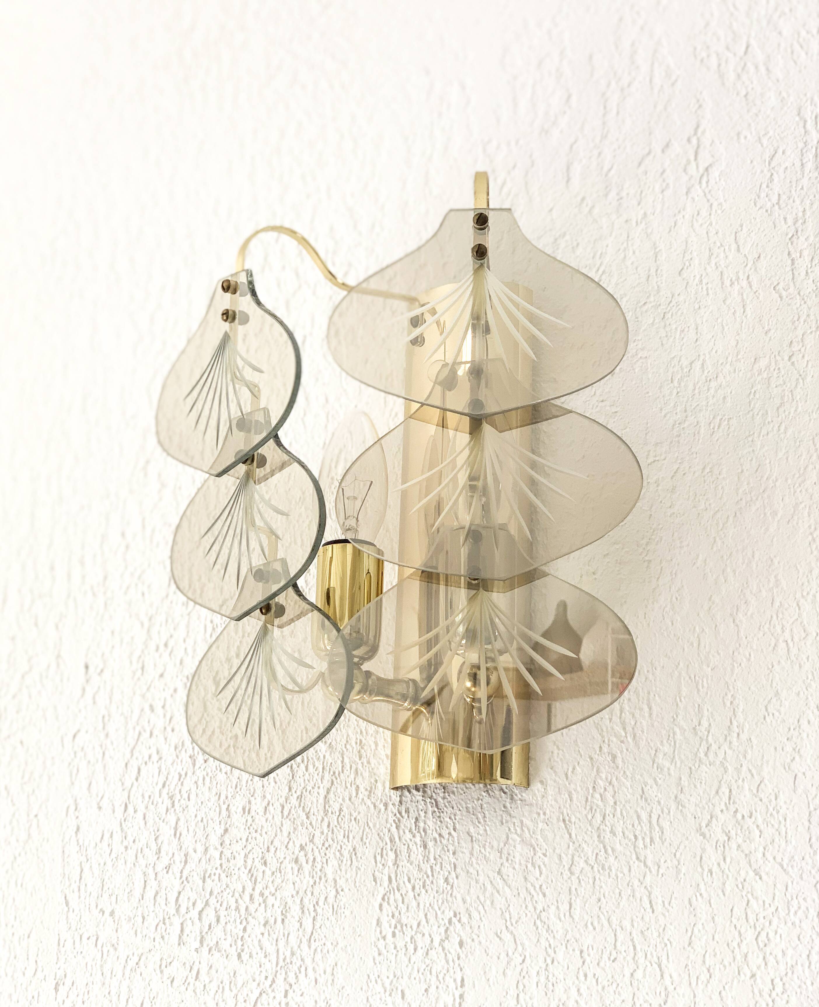 Pair of vintage wall lights from the 1970s