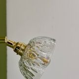 Vintage moulded glass lampshade - tableware collection -