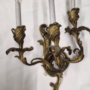 Grande Paire appliques de style Louis XV en bronze doré