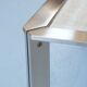 Table basse chrome et travertin, Artelano France année 80.