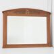 Bevelled Art Nouveau mirror in oak, vintage 1920.