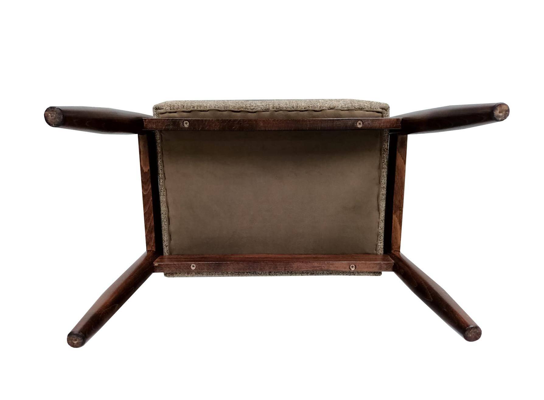 Set of two mixed beige vintage stools mid-century, Edmund Homa, Europe, 1960s