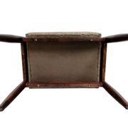 Set of two mixed beige vintage stools mid-century, Edmund Homa, Europe, 1960s