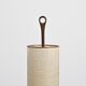 Lampadaire « Rocket » en bois, laiton et fibres, vers 1960