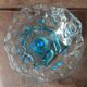 Swirling glass vase