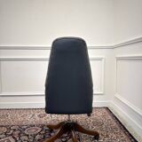 Classic English Chesterfield Office Chair Black