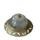 Vintage brass and chiseled glass ceiling light