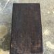 Small stool, black solid teak accent stool wabi-sabi L30 W8.5 H6.