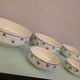Suite of five salad bowls decor Claudius des faienceries de Badonviller, 50/60