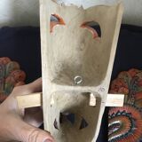 Wooden triptych mask