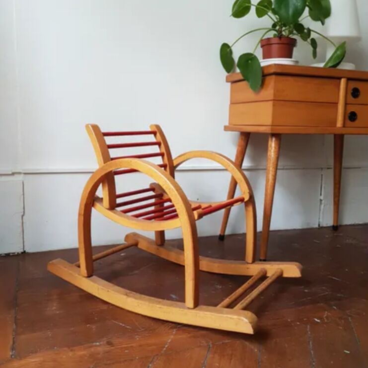 Baumann wooden children's rocking chair