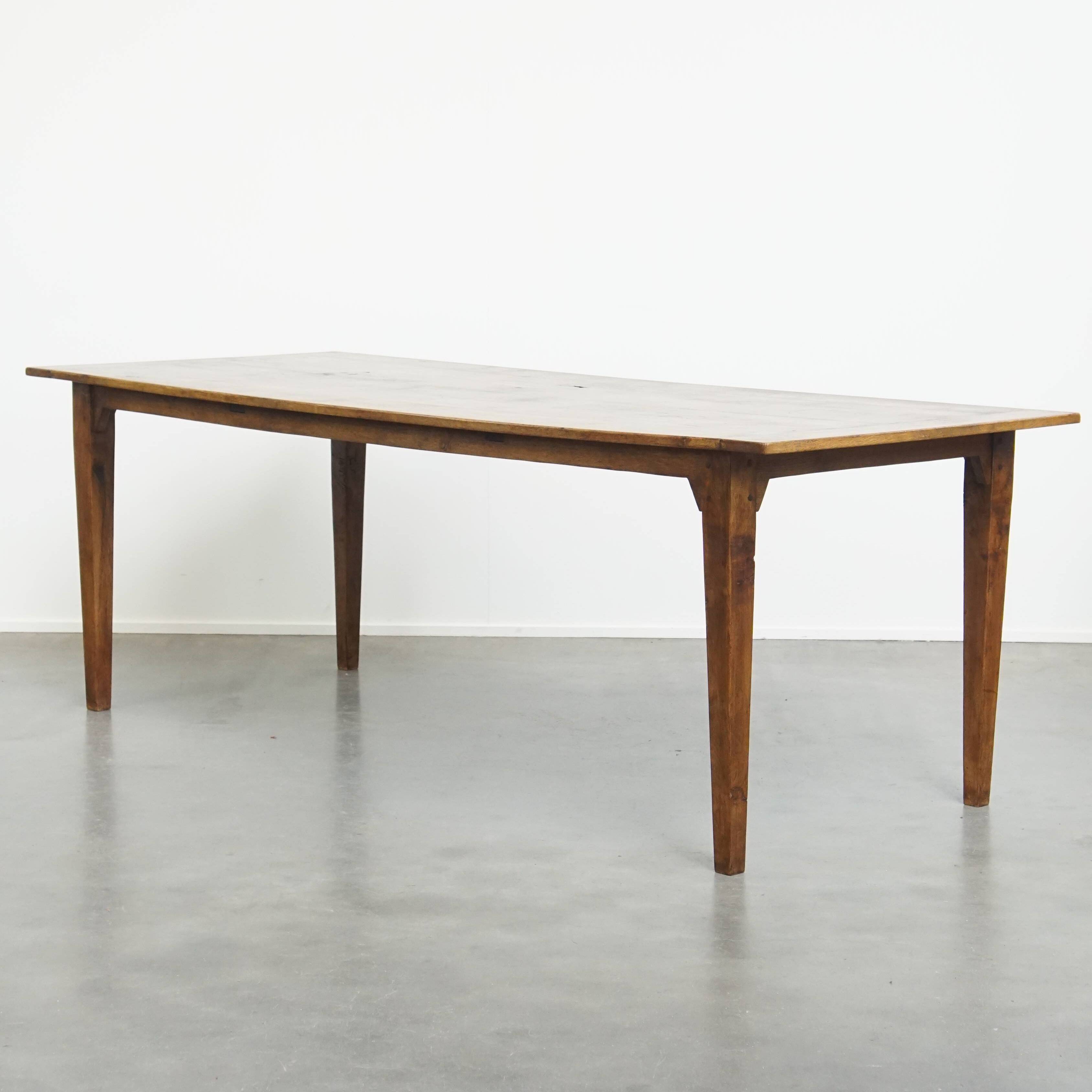 Antique French Oak Dining Table for 6 to 8 People