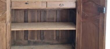 Antique solid wood wardrobe