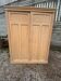 Large antique wardrobe in raw wood
