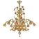 Murano Glass “Sunflowers” Chandelier – Venetian Style in Amber & Green