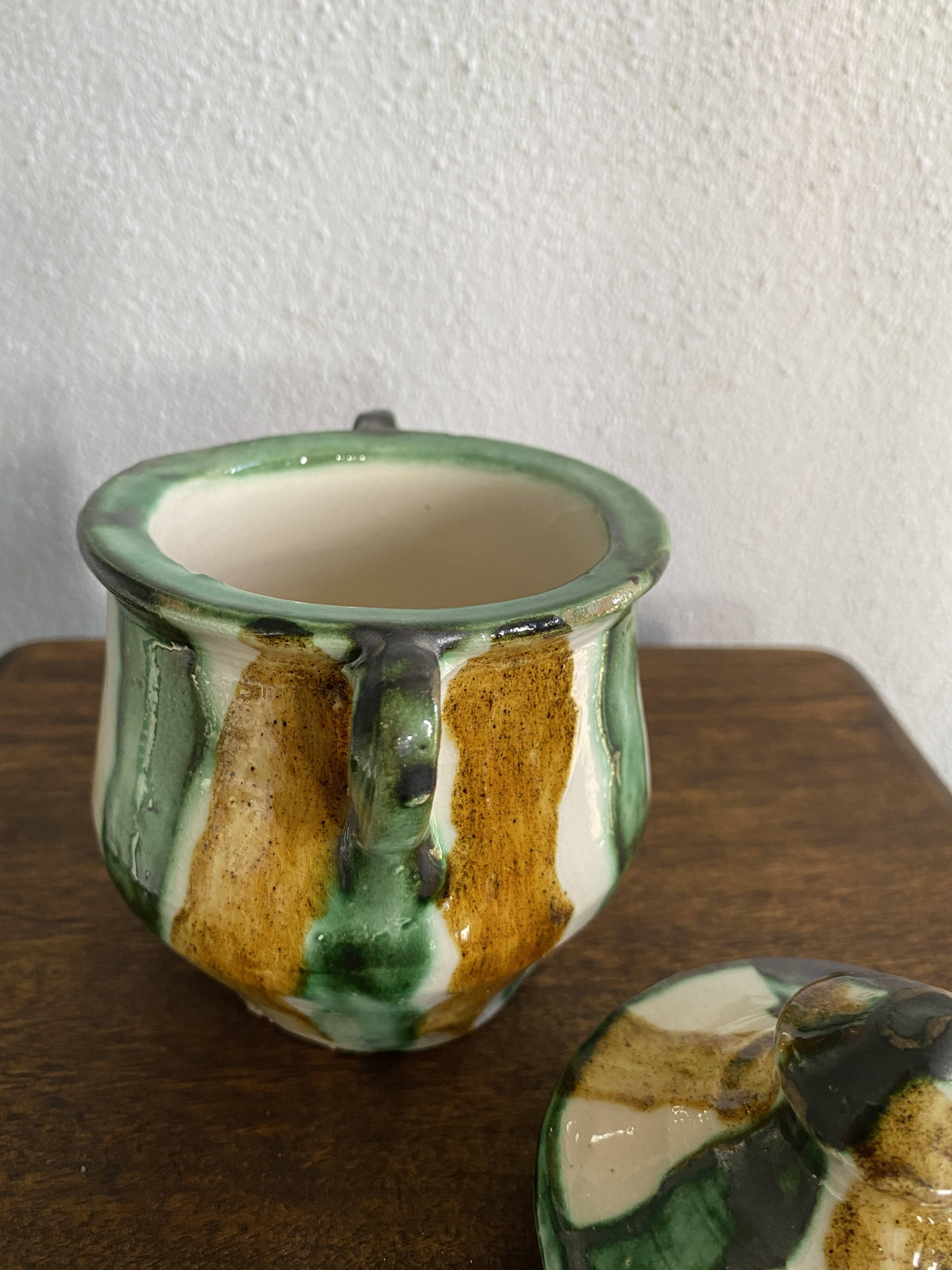 Pot à épices céramique vernissée