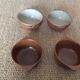 4 stoneware bowls