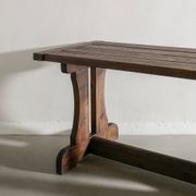 Swedish Wooden "Berga" Dark Pine Table by David Rosén, 1930s