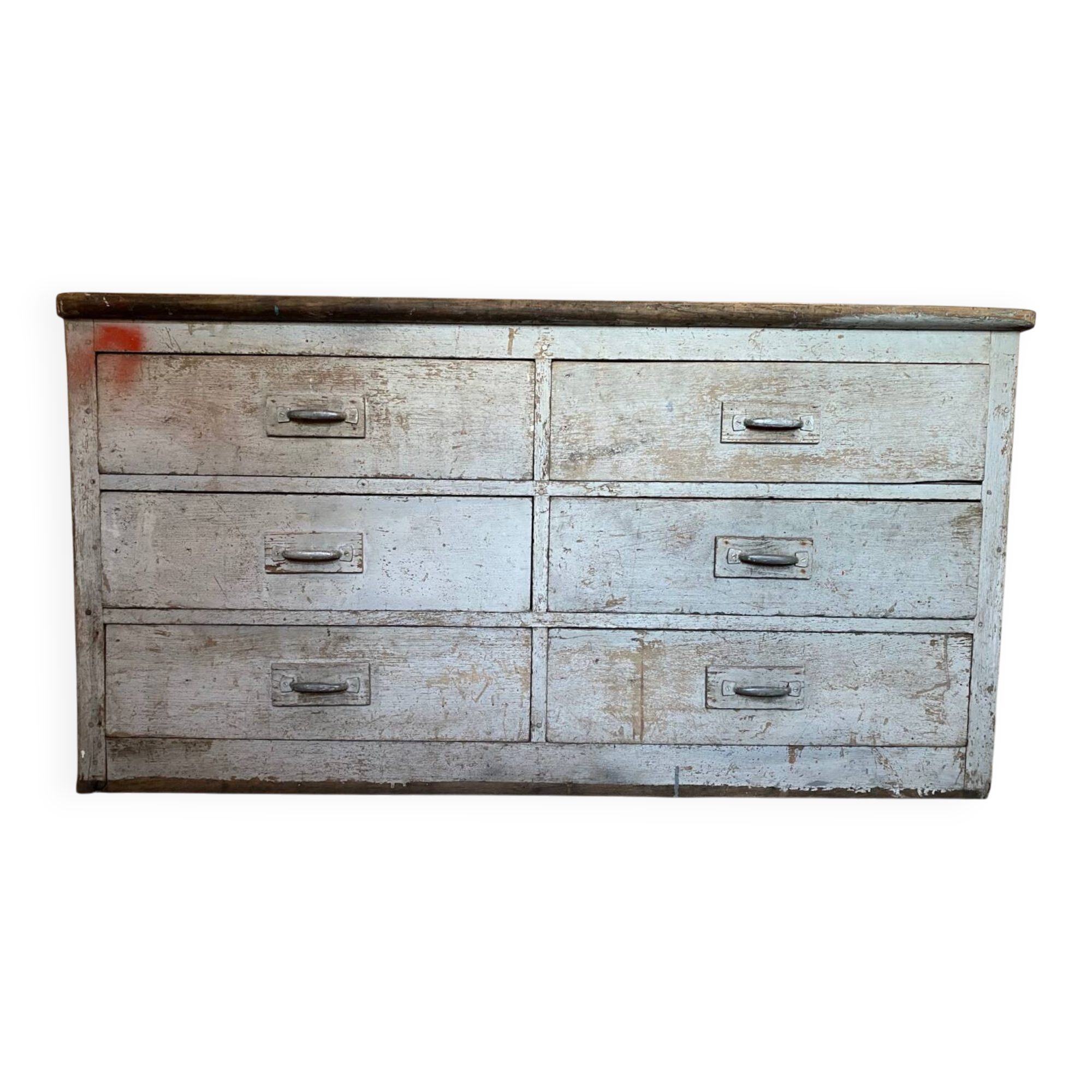 Patinated wooden workshop furniture