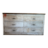 Patinated wooden workshop furniture