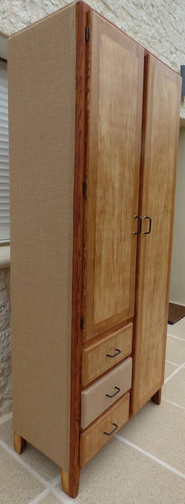 Armoire parisienne 3 tiroirs, 2 portes
