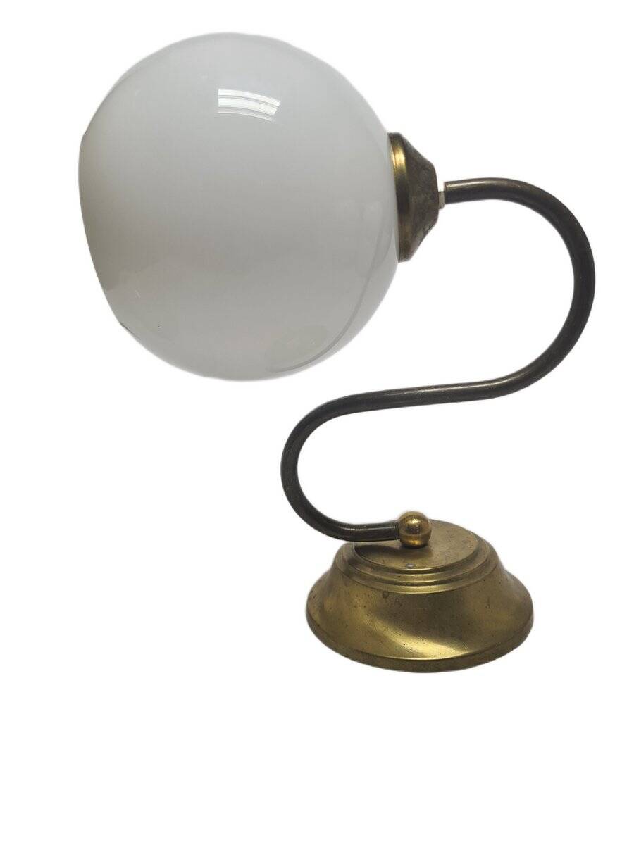 Art Deco metal wall lamp, Poland, 1950s