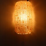 Vintage wall lamp in gilded glass