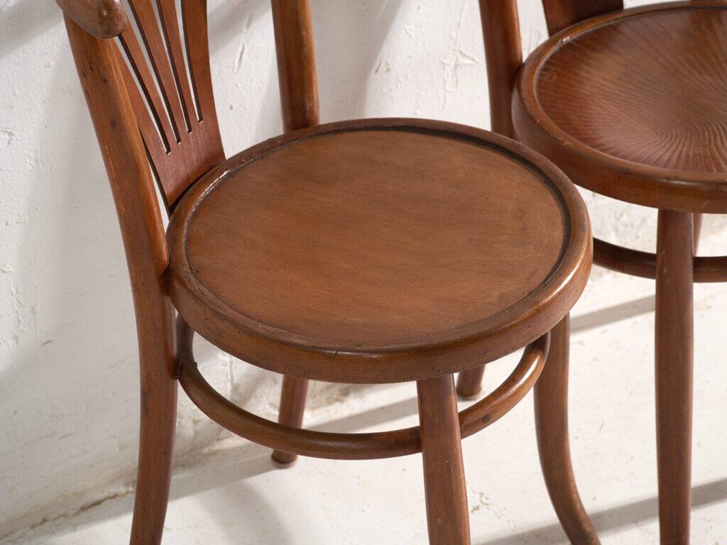 Antique bentwood chairs in Thonet style – Hungary, circa 1960 #7 - Set of 2 pieces