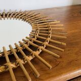 Rattan mirror