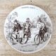 Set of 6 talking dessert plates Sarreguemines