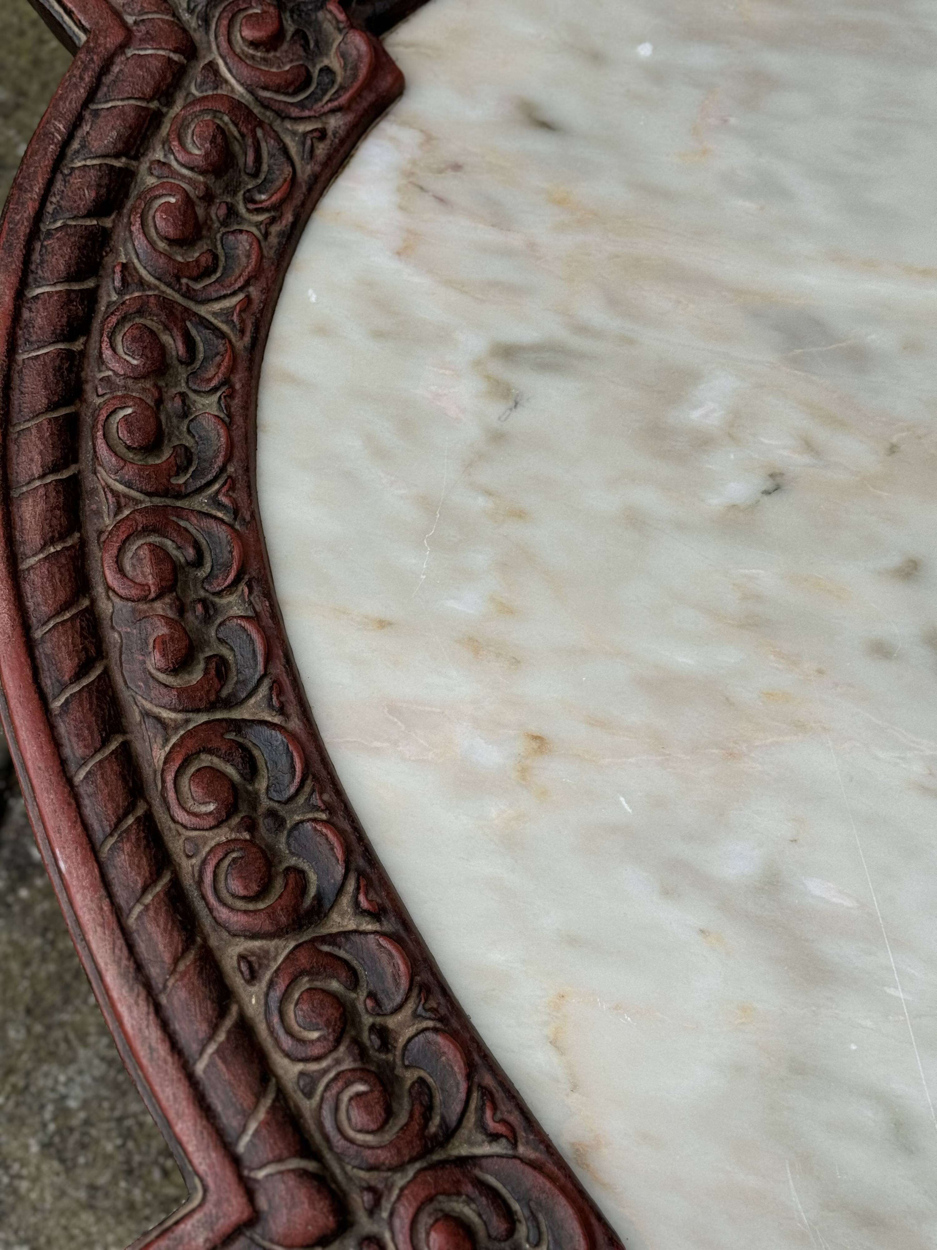 Antique Balinese Style Salon Table