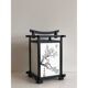 Japanese cherry blossom lamp made of wood and paper.