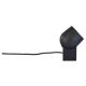 Swivel table lamp, patinated bronze metal projector, contemporary work.