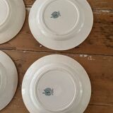 Set of 10 Moulin des loups plates