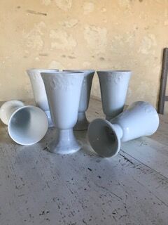 Lot of 6 porcelain mazagrans