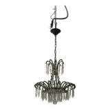 Vintage Italian Crystal Beaded Light Pendant 1960’s