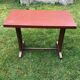 Burgundy red bistro table