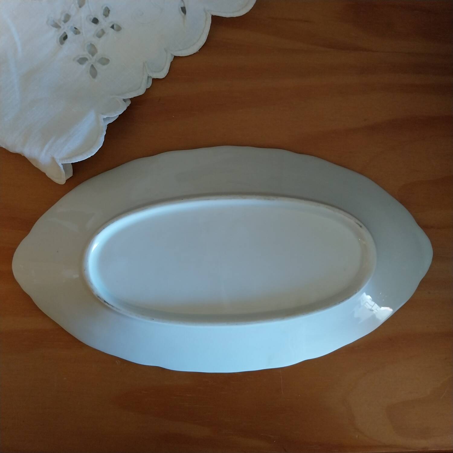 White porcelain dish