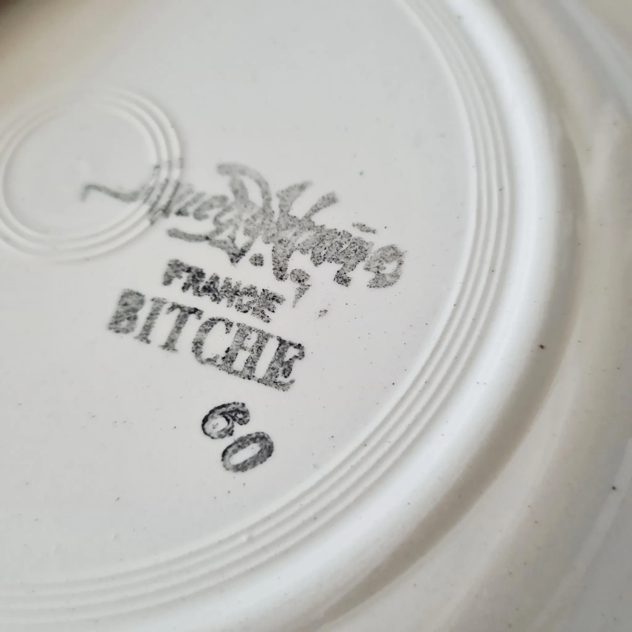 Service of 4 Deep Plates Sarreguemines / Bitche