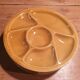 Set of 6 round plates with Gien France compartments