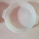 Arcopal dish with round flowers with handle