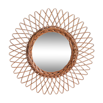 Rattan Sun mirror 42cm