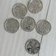 Set of 6 metal coasters