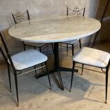 Marble table and 4 chairs