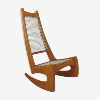 Vintage Ash Rocking Chair By Jeremy Broun