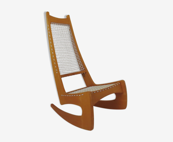 Vintage Ash Rocking Chair By Jeremy Broun