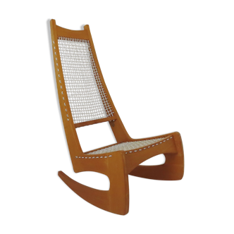 Vintage Ash Rocking Chair By Jeremy Broun